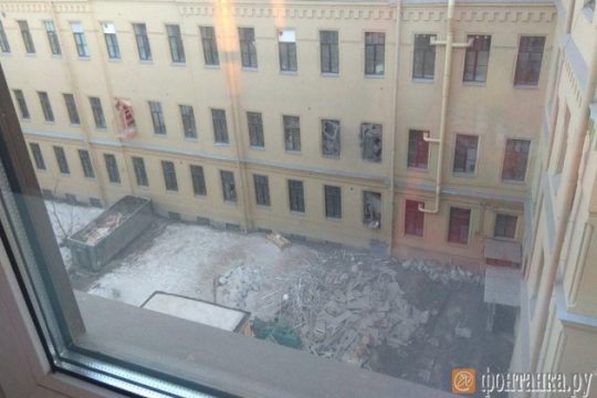 Κατάρρευση πανεπιστημιακού κτιρίου στην Αγία Πετρούπολη
