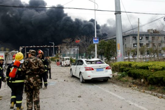 Κίνα: Αυξάνονται οι νεκροί από την έκρηξη στο χημικό εργοστάσιο