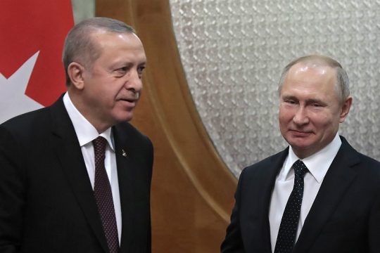 Τρίτη φετινή επίσκεψη του Ερντογάν στη Ρωσία