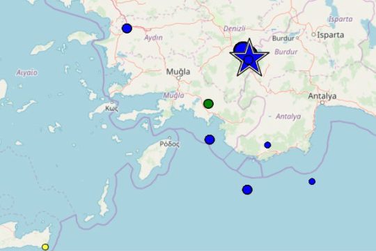 Μεγάλος σεισμός στην Τουρκία