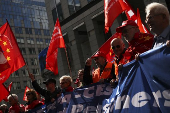 Τα συνδικάτα ζητούν ένα καλύτερο μέλλον για τους εργαζόμενους της Ε.Ε.