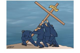 Το σκίτσο της «Εφ.Συν.» [Κ. Γρηγοριάδης 28.04.2019]