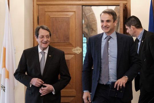 Πολιτικές επαφές στην Κύπρο από τον αρχηγό της Ν.Δ.