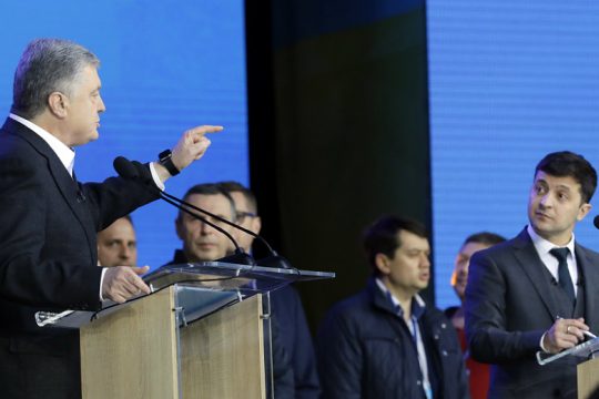 ο Ποροσένκο με τον Ζελένσκι