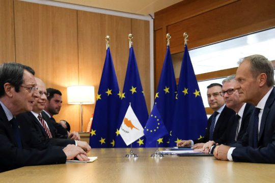 Στήριξη από Μέρκελ και Τουσκ στην Κύπρο για τις τουρκικές παρανομίες