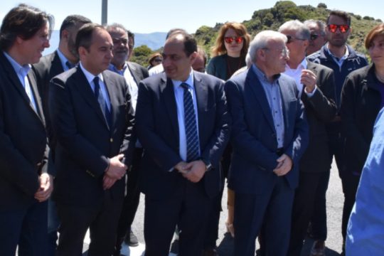 Εγκαινιάστηκε από τον Σπίρτζη η γέφυρα Χαμεζίου στη Σητεία