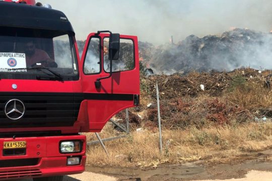 Κατασβέστηκε έγκαιρα πυρκαγιά στο Λαύριο