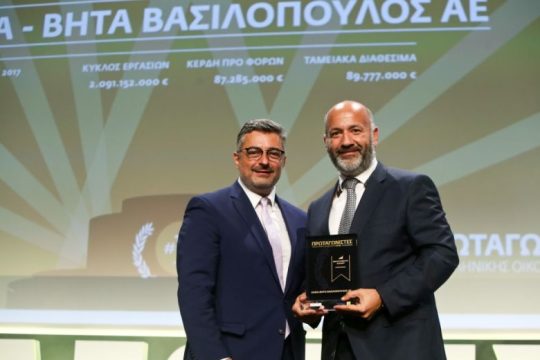 Η ΑΒ Βασιλόπουλος ανάμεσα στους «Πρωταγωνιστές της Ελληνικής Οικονομίας»