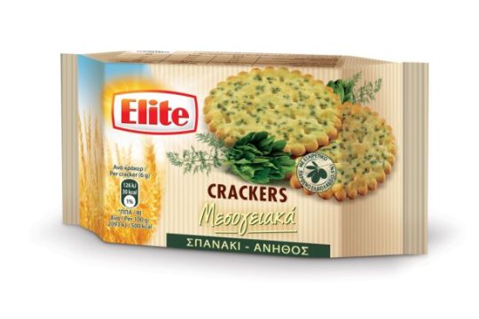 Νέα Elite Crackers Μεσογειακά με Σπανάκι και Άνηθο