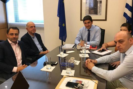 Συνάντηση Αυγενάκη – Λαμπρινού για τις αθλητικές εγκαταστάσεις