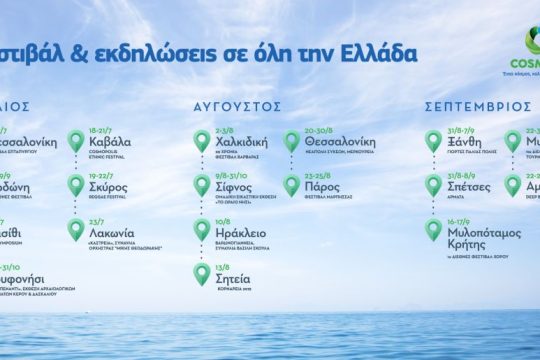 Καλοκαιρινό οδοιπορικό σε φεστιβάλ και εκδηλώσεις σε κάθε γωνιά της Ελλάδας με τη στήριξη της COSMOTE