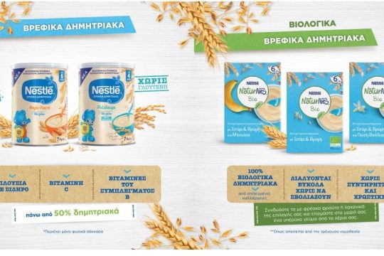 Βρεφικά δημητριακά χωρίς προσθήκη ζάχαρης είναι η επιλογή των πιο απαιτητικών μαμάδων