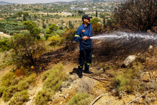 Σύλληψη 72χρονης για τη φωτιά στα Σπάτα