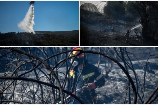 Μάχη με τις φλόγες σε Αττική και Ελαφόνησο