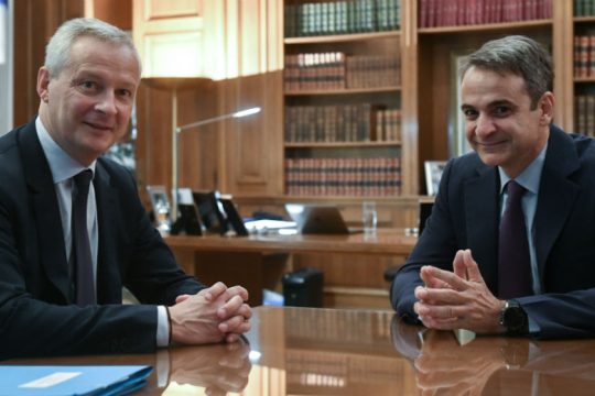 Τετ α τετ Λε Μερ με Μητσοτάκη – Σταϊκούρα