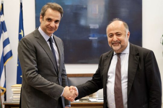 Ο Δημήτρης Τσιόδρας, διευθυντής του γραφείου Τύπου του Κ. Μητσοτάκη