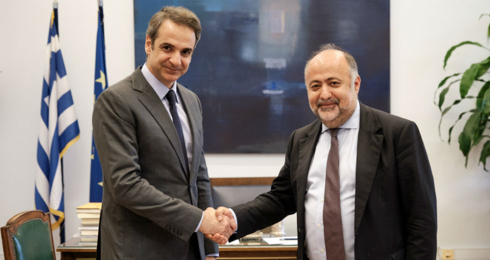 Ο Δημήτρης Τσιόδρας, διευθυντής του γραφείου Τύπου του Κ. Μητσοτάκη