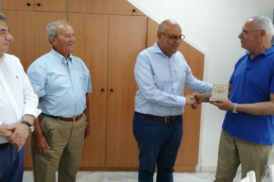 Τίμησαν τον απερχόμενο αντιπεριφερειάρχη Απ. Βουλγαράκη