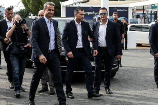 Στα περίπτερα της 84ης ΔΕΘ ο Κυρ. Μητσοτάκης