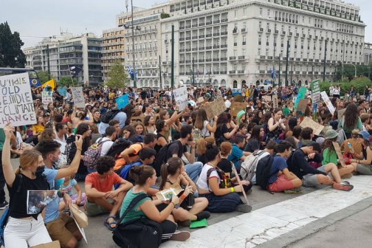 Με παλμό η μαθητική πορεία για το κλίμα