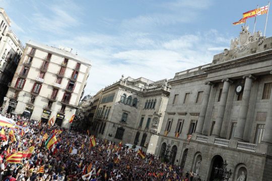 Αντιδιαδήλωση στη Βαρκελώνη απ’ τους φιλελεύθερους Ciudadanos