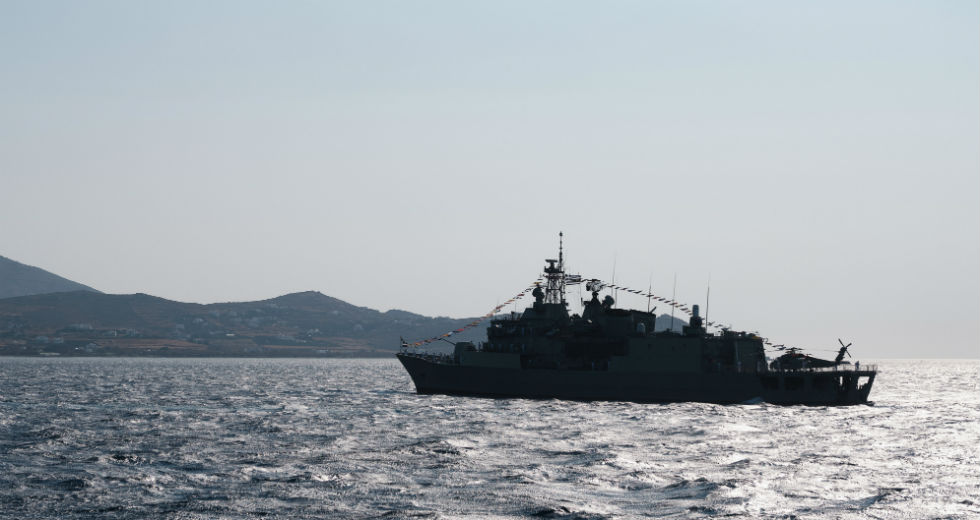 Απρόοπτο με τη φρεγάτα «Έλλη» στην άσκηση «Παρμενίων 2019»