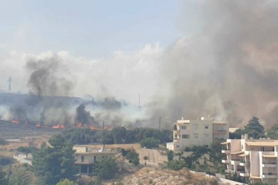 Κινδύνευσαν σπίτια στο Ρέθυμνο – Υπό έλεγχο η φωτιά