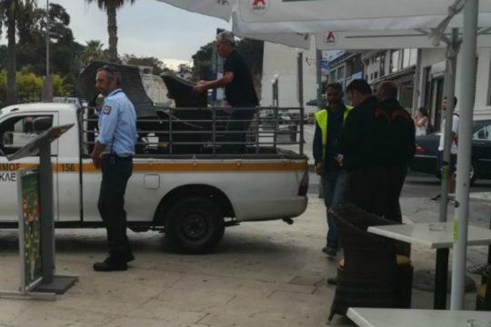 Στους «δρόμους» ο Δήμος Ηρακλείου για αντικείμενα και τραπέζοκαθίσματα