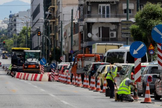 Έργα στο κέντρο της Αθήνας, ποιοι δρόμοι θα κλείσουν το επόμενο διάστημα