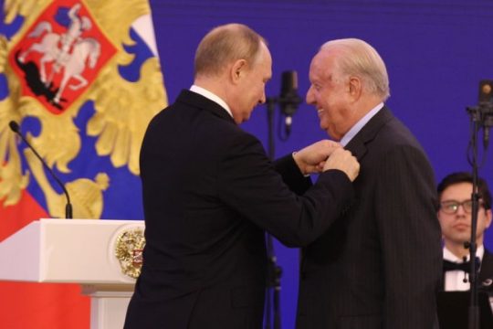 Παρασημοφόρηση του Νίκου Δασκαλαντωνάκη από τον Πρόεδρο της Ρωσικής Ομοσπονδίας Βλαντιμίρ Πούτιν