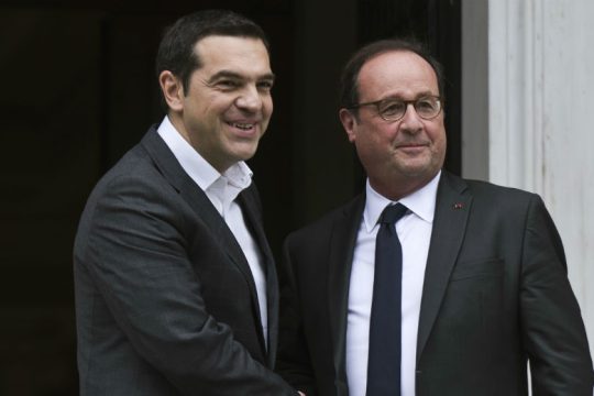Συνάντηση Τσίπρα-Ολάντ για το μέλλον της ευρωζώνης και της Αριστεράς