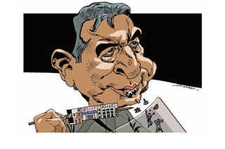 Σκίτσο της Εφ.Συν. (Π. Ζερβός 15.11.2019)