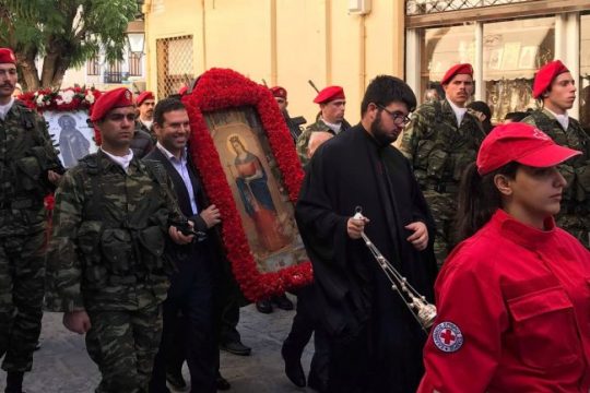 Γιορτάστηκε η πολιούχος της πόλης του Ρεθύμνου, Αγία Βαρβάρα