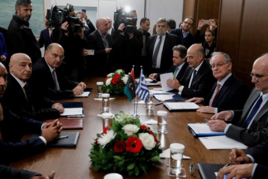 Επαφές Τασούλα και Δένδια με τον πρόεδρο της λιβυκής Βουλής