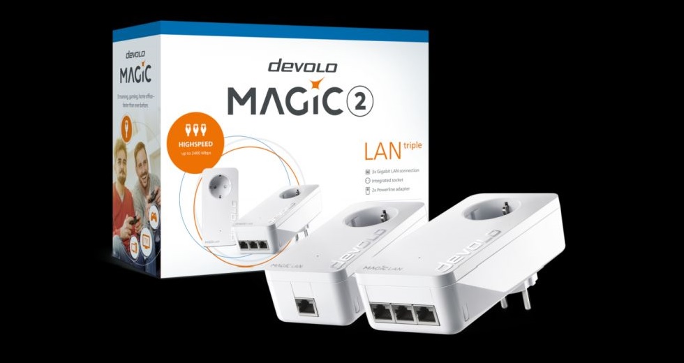 devolo Magic 2 LAN triple: Ο ταχύτερος προσαρμογέας με τρεις θύρες LAN