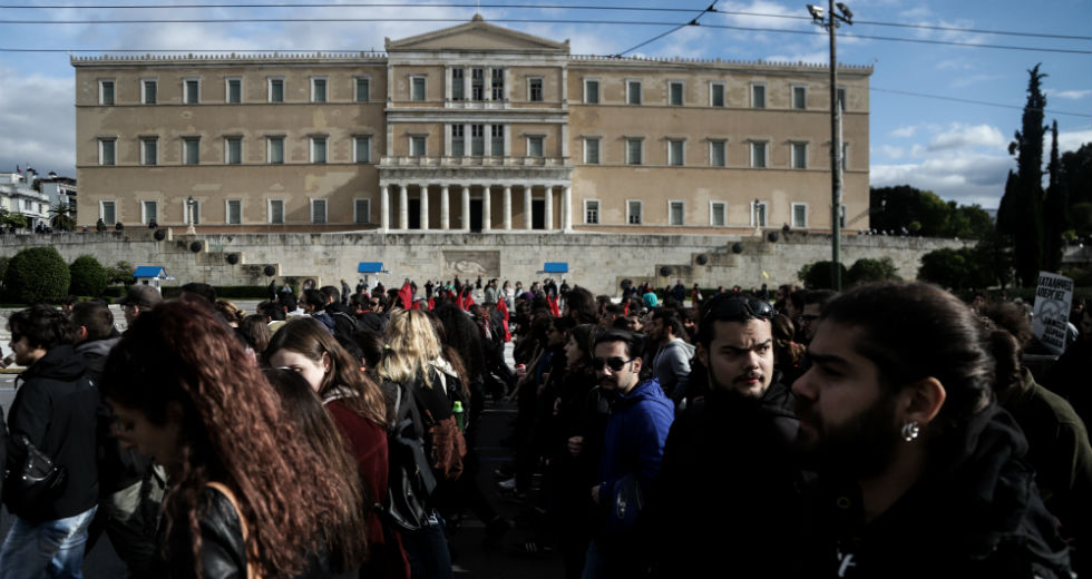 Δυναμικό φοιτητικό συλλαλητήριο κατά του εκπαιδευτικού νομοσχεδίου