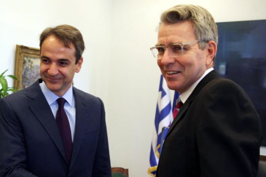 Συνάντηση Μητσοτάκη με Πάιατ ενόψει της επίσκεψης στις ΗΠΑ