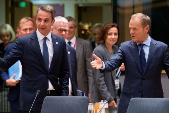 Kοινή ασπίδα για την ευρωπαϊκή αεράμυνα ζητούν Μητσοτάκης – Τουσκ