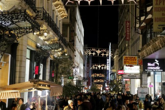 Ξεκινάει την Πέμπτη 12 Δεκεμβρίου το εορταστικό ωράριο