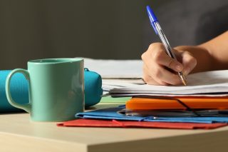 Η κυρία με τα τετράδια