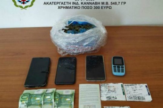 Τρεις συλλήψεις για μισό κιλό κάνναβη στο λιμάνι του Ηρακλείου