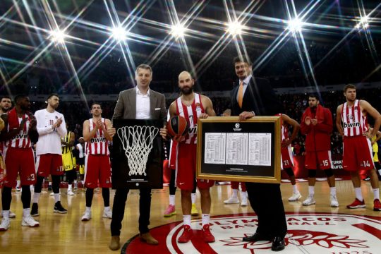 Πρώτος σκόρερ στην Ιστορία της Euroleague ο σπουδαίος Βασίλης Σπανούλης