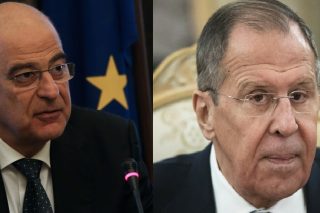 Συνάντηση Δένδια με Λαβρόφ και Πράσινους