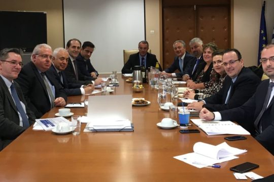 Κοινή συνάντηση «ΕΛΛΑ-ΔΙΚΑ ΜΑΣ» και «Ελληνική Παραγωγή – Συμβούλιο Βιομηχανιών για την Ανάπτυξη» με τον Υπουργό κ. Χρ. Σταϊκούρα