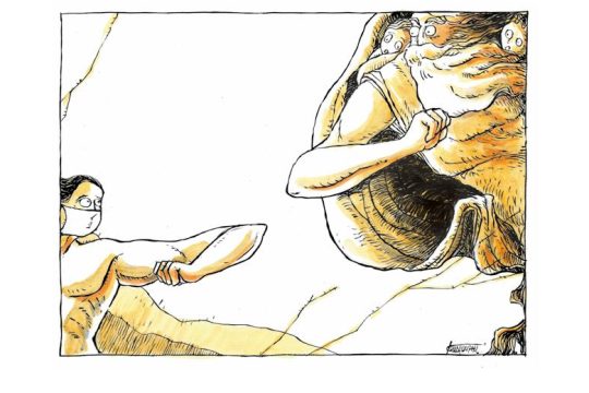 Σκίτσο του Μ. Κουντούρη στα κορυφαία από τη WP