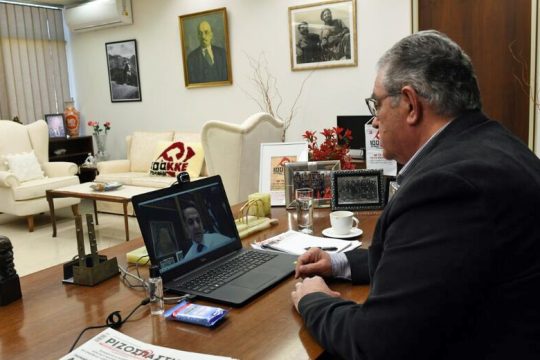 Ενημερωτική βιντεοκλήση Μητσοτάκη – Κουτσούμπα