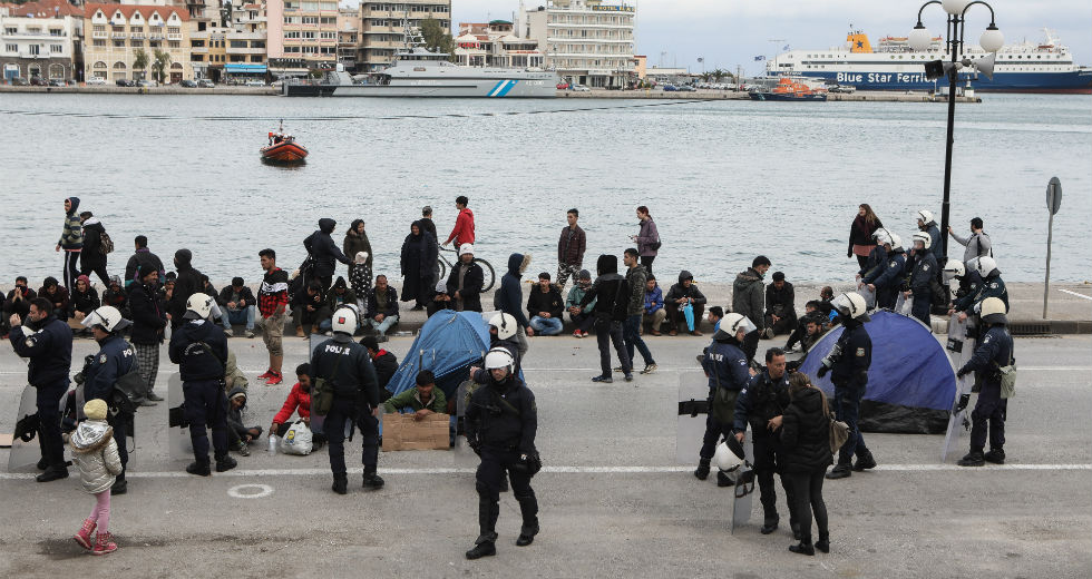 Πρόσκαιρη ένταση στο λιμάνι της Μυτιλήνης