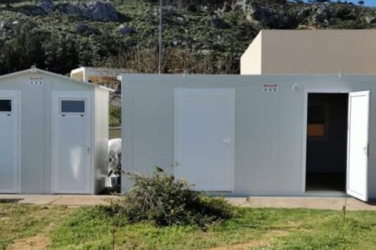 Τοποθετήθηκε οικίσκος ως χώρος διαλογής ασθενών στο Νοσοκομείο Χανίων