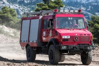 Φωτιά σε ξερά χόρτα στο Καλοχώρι Θεσσαλονίκης