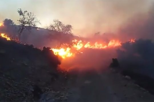 Εσβησε η φωτιά στο Λασίθι (βίντεο)
